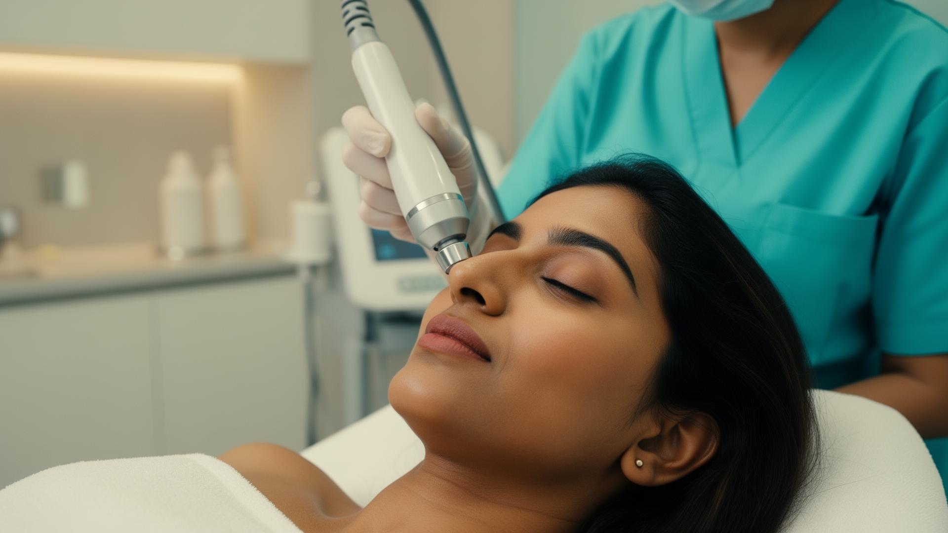 Patient receiving an aesthetic treatment at HT Cosmetic & Trauma Centre